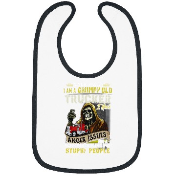 Discover walk away i am a grumpy old trucker i have anger issues Bibs