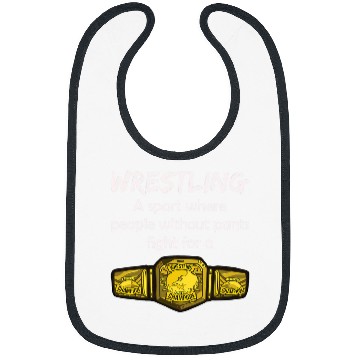 Discover Wrestling Wrestler Ring Martial Arts Fighter Bibs