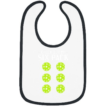 Discover Check Out My 6 Pack Racket Sport Paddle Player Pickleball Bibs