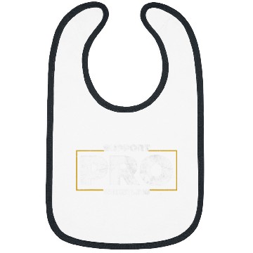 Discover Support Pro Wrestling Smark Fan Distressed Logo Bibs