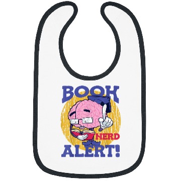 Discover Book Nerd Alert Brain Reader Bookworm World Book Day Bibs
