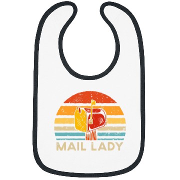 Discover Retro Mail Lady Postal Worker Bibs
