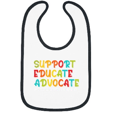 Discover Support Educate Advocate Proud Social Worker Bibs