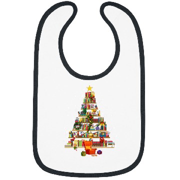 Discover book christmas tree Bibs