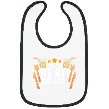 Discover School Lunch Hero Squad Funny Cafeteria Worker 1 Bibs