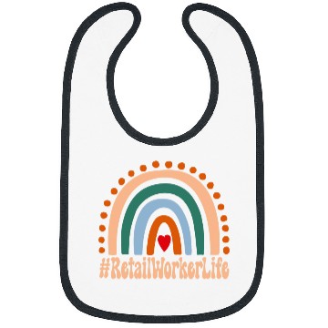 Discover Retail Worker Rainbow Appreciation Day Hello Back To School 2 Bibs