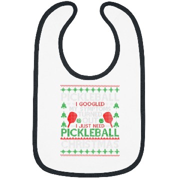 Discover Funny Ugly Christmas Sweater Kitchen Pickleball Player Bibs