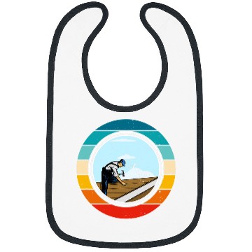 Discover Roofer handyman carpenter construction worker building 23 Bibs