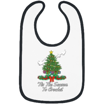 Discover Knitting Yarn Christmas Tis The Season To Crochet Design Crocheting Love Bibs