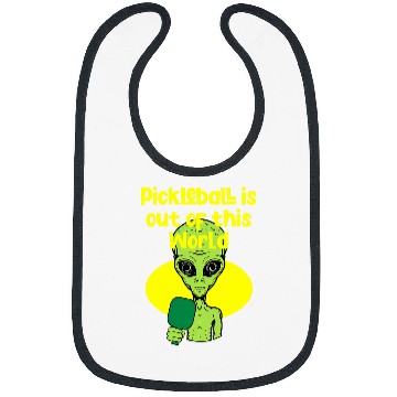 Discover Funny Alien Pickleball Saying Bibs