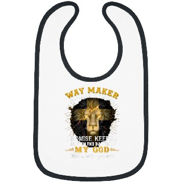 Discover Way maker miracle worker My God Bibs