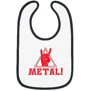 Discover Funny saying heavy metal Bibs