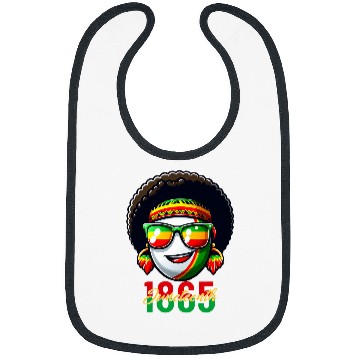 Discover Black Rugby Juneteenth 1865 Kids Mens Womens Juneteenth Bibs