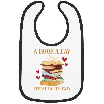 Discover A Book A Day Keeps Reality Away Literature Reading 3 Bibs