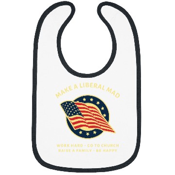 Discover Funny MAGA Conservative Republican 1 Bibs