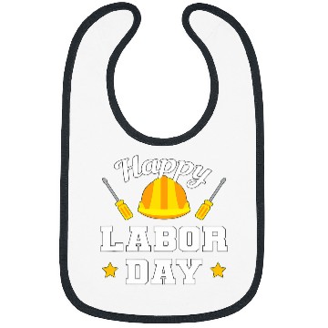 Discover Union Strong Worker Happy Labor Day Gift Men Women Work hard Bibs