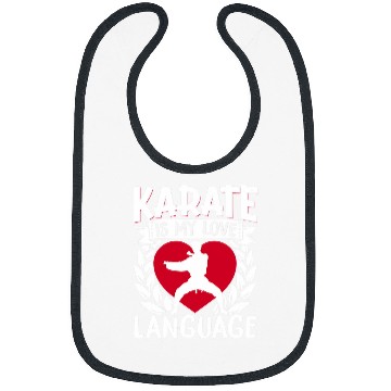 Discover Karate Black Belt Gi Uniform Karate Is My Love Language 1 Bibs