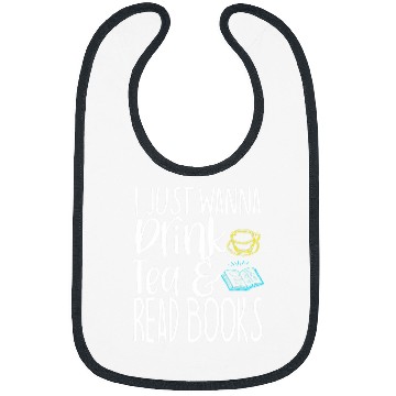 Discover Book Lover Tea Drinker Funny Gift Bookworm Librarian Nerd Bibs