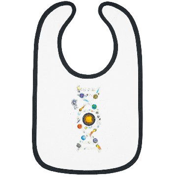 Discover Astronauts Solar System DNA Space Planets Science Universe Astronaut Bibs