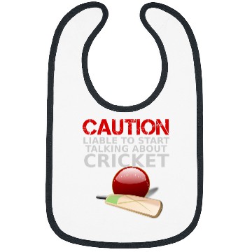 Discover Cricket Fan Caution Liable to start talking about cricket Bat ball Bibs