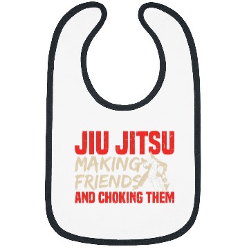 Discover Funny Jiu Jitsu Fighter Making Friends Tactical Hugging Bibs
