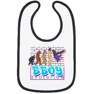 Discover Breakdancing Cool BBoy Breakdance HipHop Dancer Evolution 67 Bibs