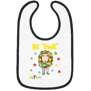 Discover Autism Be Ewe Autism AwarenessAutism Spectrum ASD Support Autism 216 Neurodiverse Bibs