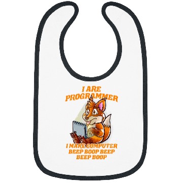 Discover Fox Lover I Are Programmer Nerd Nerd Fox Software IT Nerd Geek Coding Bibs