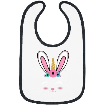 Discover Easter Bunny Happy Easter Unicorn Bibs