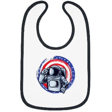 Discover Astronauts Funny Spaceman July 4th With Flag Astronaut Bibs