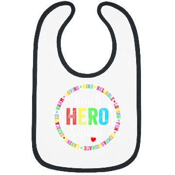 Discover Lunch Hero Squad Lunch Lady School Cafeteria Worker Bibs