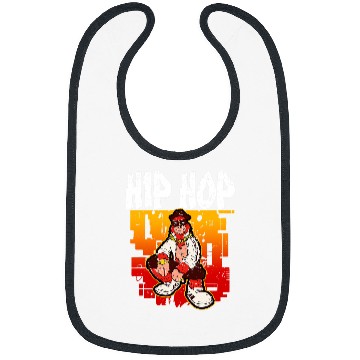 Discover Hip Hop Retro Graffiti Rap Trap Music 1 Bibs