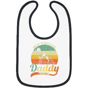 Discover bests Foxhound Dad Ever Foxhound Dog Dad Fathers Day Bibs