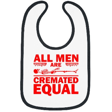 Discover Funny Funeral Director Gift Mortician All Men Cremated Equal 4 Bibs
