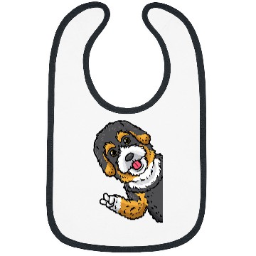 Discover Bernedoodle Dog From Side Bibs