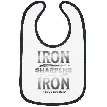 Discover IRON SHARPENS IRON Proverbs 2717 Scripture Bible Verse Bibs