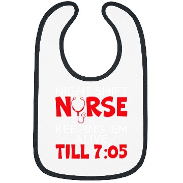 Discover Night Shift nurses Graveyard Shift Worker Employee Bibs