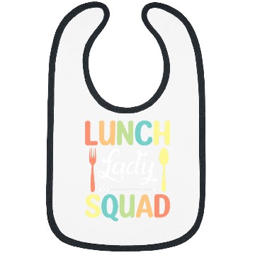 Discover Lunch Lady Squad Funny Cute Back to School Cafeteria Worker Bibs