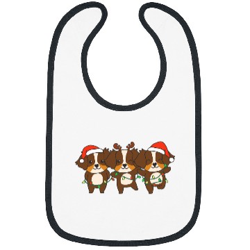 Discover Australian Shepherd Christmas Christmas Animals Cute Dogs 3 Bibs