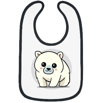 Discover Funny Bear Adorable Chibi Kawaii Baby Polar Bear Lover38 Cute Bears Bibs