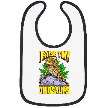 Discover Bearded Dragon Funny Bearded Dragon I Raise Tiny Dinosaurs Lizard Reptile Bibs