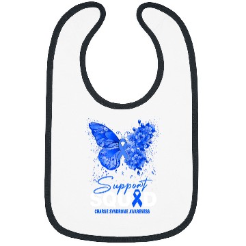 Discover Charge Syndromes Warrior Support Squad Butterfly Bibs