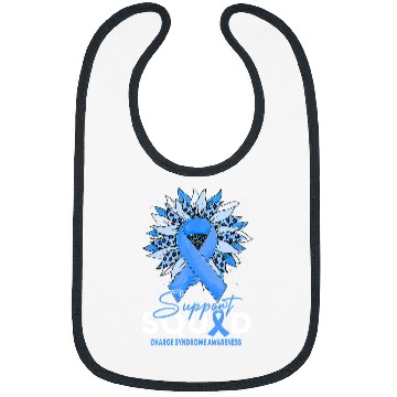 Discover Charge Syndromes Warrior Support Squad Sunflower Bibs