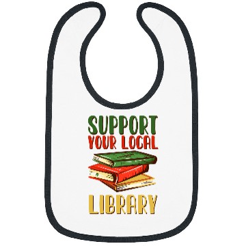 Discover Book Reading Support Your Local Library vintages Library Lover Book Lovers Bibs