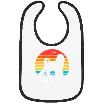 Discover Bernedoodle Mom Retro Bibs