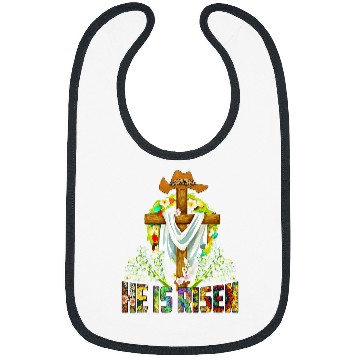 Discover He Is Risen From the Deads Flower Bibs