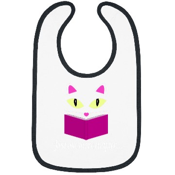 Discover Cute Kitty Cat Face Just One More Chapter Bibs