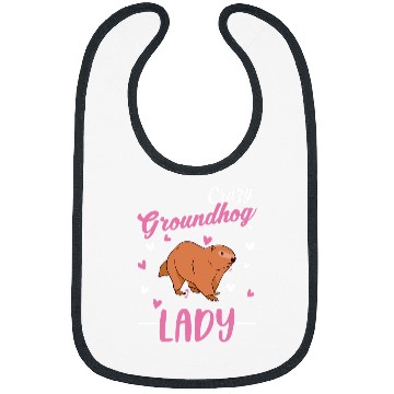 Discover crazys Groundhog lady Groundhog Girl Bibs