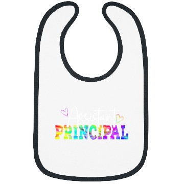 Discover Tie Dye Assistant Principal Funny Back To School Worker Bibs