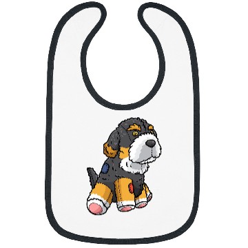 Discover Bernedoodle Dog Stuffed Animal Bibs